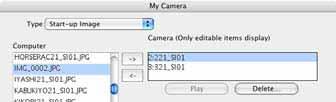 Saving the My Camera Settings to the Camera (7/8) 4. Select the file you created in the Open dialog and click [Open]. The selected file will appear in the Computer list.