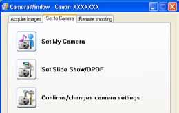 Setting the My Camera Settings (1/7) This section explains how to save the My Camera Settings on your computer to the camera or vice versa. What are the My Camera settings?