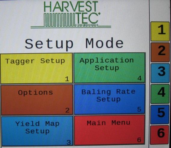 Setting Up Bale Parameters for Initial Use In the SETUP MODE you will set your initial baling rate.