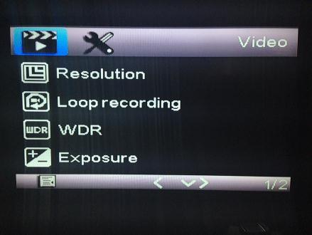 different modes within the software video, still and playback mode.