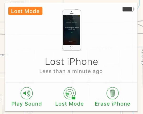 "Play Sound" causes a loud beeping to occur, which can be turned off by hitting the power button on the iphone. It's useful for an iphone that's been misplaced nearby.