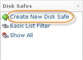 Note DCC allows to perform the following actions with the Disk Safe: Edit Stop Open Remove Delete. The only option that is not available is adding Devices to the Disk Safes. 2.