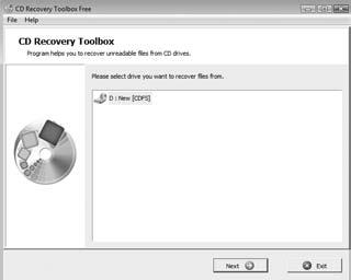 R 200 / 7 1. First, make sure the CD or DVD with which you re having problems is in your computer s CD/DVD drive. 2. Open the Start menu and go to All Programs (or Programs) > CD Recovery Toolbox FREE and click the CD Recovery Toolbox FREE item to start the program.