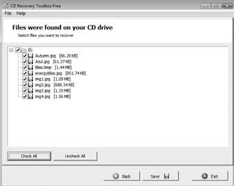 R 200 / 8 Choose which files to recover It s worth noting for clarity that CD Recovery Toolbox can t actually repair a CD or DVD as such an unreadable disk won t be made readable.