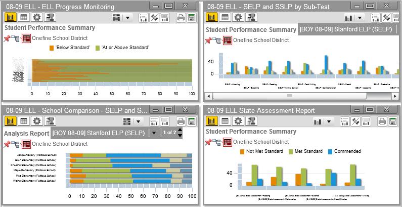 The selected dashboard generates and displays in the Primary Dashboard. Figure 3-14 To display a dynamic report: Click on a dynamic report title.