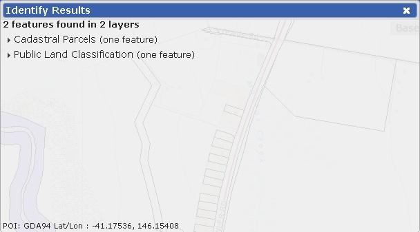 3. Interrogating your map layers Once you have added layers of information to your basemap, you can interrogate that information to find out more: Click anywhere on the map