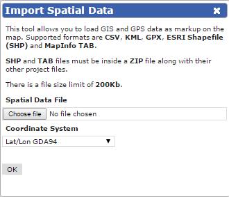 4. Importing data Icons used Import Spatial Data LISTmap allows you add a layer of information from your computer or mobile device.
