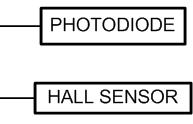 Sensors for illumination and magnet proximity Standard