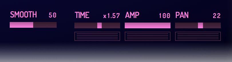 Envelope Modulation Controls SMOOTH - smooths out pops and clicks while maintaining the punchiest possible envelope. [Applies a filter that curves the peaks of the envelope itself.
