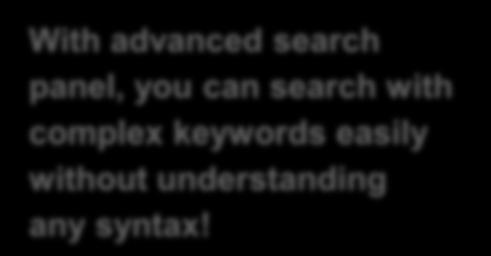 01 Advanced Search With advanced search
