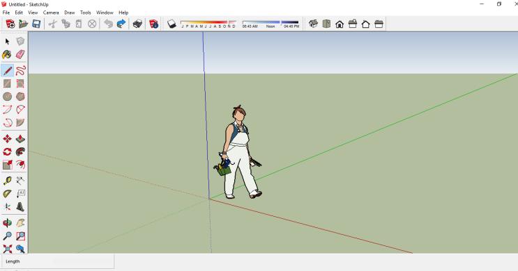 SketchUp Starting Up The first thing you must do is select a template.