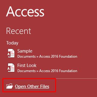 Access 2016 Foundation Page 21 Setting the default Access folder We can set a default folder for opening