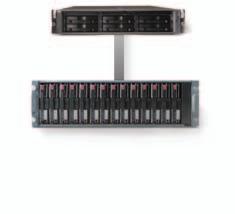 MSA20 and MSA30 and connected to four HP ProLiant DL380 servers via Fibre Channel SAN attached 2U controller shelf with Selective Storage Presentation HP StorageWorks MSA products are optimized for