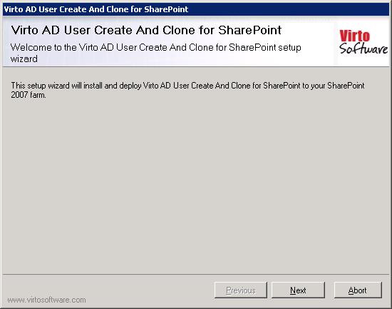 4 Installation and Activation This section describes how to install, upgrade, uninstall, or contact Support for the Virto SharePoint Create & Clone AD User Web Part.