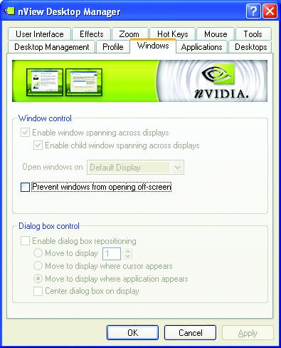 nview Desktop Management properties This tab contains information about the nview