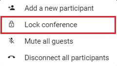 When using Infinity Connect, a list of all other conference participants will be shown to the left of or at the bottom of the screen.