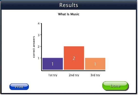 The fourth multiple-choice question asks the student, "What do you hear?" and then plays a sound with accompanying icon.