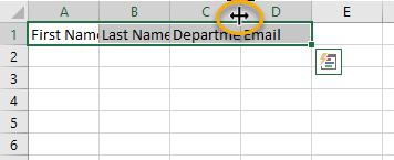 Sometimes Excel guesses correctly for the data to calculate, and sometimes the wavy line needs to be corrected.