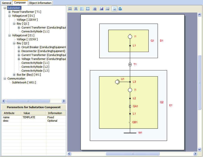 Page 7 IEC 61850 SUBSTATION Using the drag and drop method in either the Model or Deployment view, you can configure a substation object and assign the IED to the