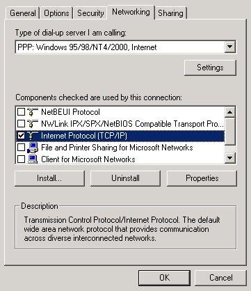 4. From the Networking tab of the USB ADSL Properties window, select Internet Protocol (TCP/IP) and click Properties 5.