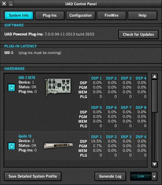 For additional details about how UAD Powered Plug-Ins are used with Console and DAWs, see About UAD Powered Plug-Ins Processing on page 69.