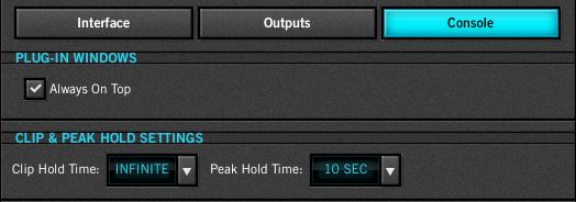 Line Output Reference Levels These drop menus set the reference level for the line outputs.