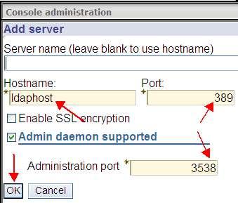 Add appropriate ldap server Hostname for the ITDS ldap server (with same version as that of web