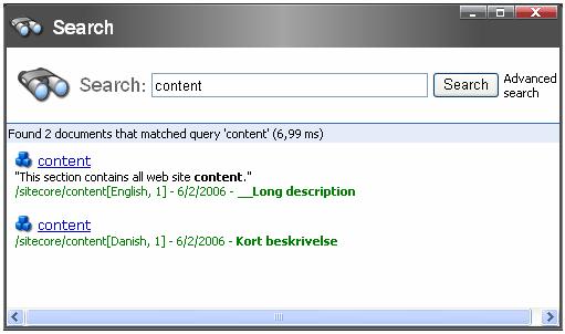 Select to open the Search application. Enter your search query into the Search field and click the Search button (see the screenshot below).