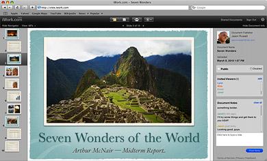 Part 6: Sharing Your Work on the Web iwork.com makes it easy to share your presentation.