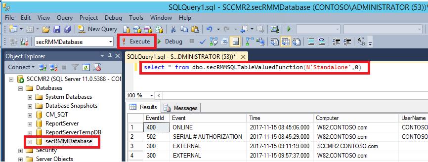 Make sure there are no errors reported. 8. If you already have a secrmmcentral event log on the system, run BackupSecRMMCentralEventLog.