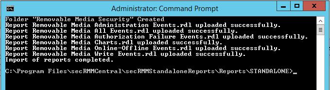14. In the command window, type ImportReports.
