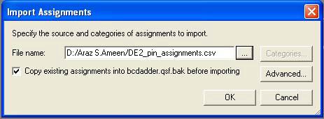 To use the " DE2_ pin_ assignments.csv " file, we must use the names of the DE2 board in the VHDL code for the circuit, as shown in figure2.