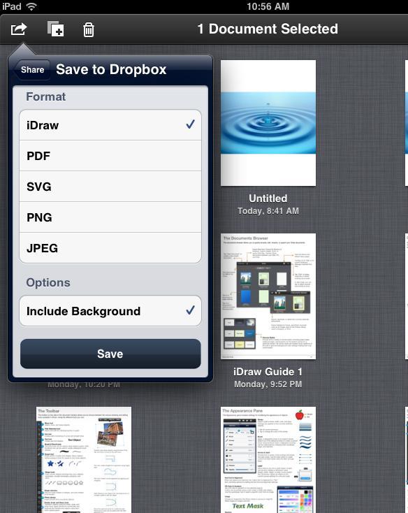If you don t use Dropbox, your next best options would be to e-mail it to yourself or to save it to the ipad s photo gallery.