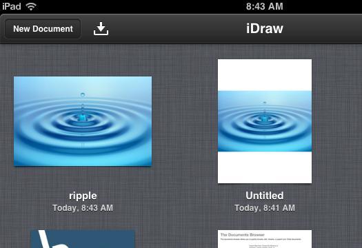 In the case of this example, I m going to select the image ripple.jpg, which shows ripples after a drop of water has struck a pool of it.