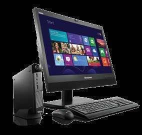 THE LENOVO THINKCENTRE M73 DESKTOP POWERED FOR YOUR PRODUCTIVITY 10% faster performance with 4 th generation Intel Core i processors Faster data transfer with USB 3.