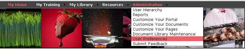 The User Preferences page is displayed.. Here you can change your information.