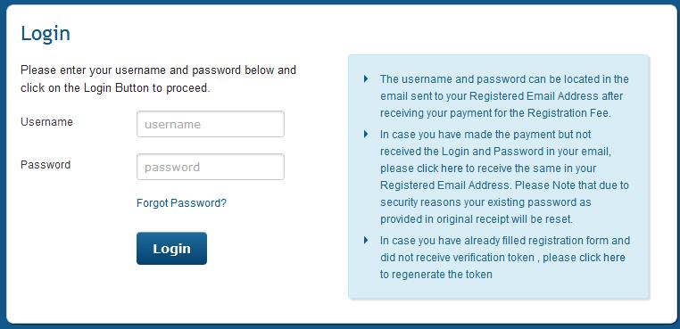 Step 3: Step 3.1: On validating you login credentials, you would be taken to a screen showing details already filled by you in step 1.