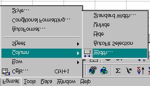 Pg 5 A dialog box will appear: Input the value you want (8.43 is the standard width).