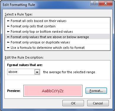 Tip: If a cell range is not selected where conditional formatting is applied, it is still possible to view all the rules in the worksheet.