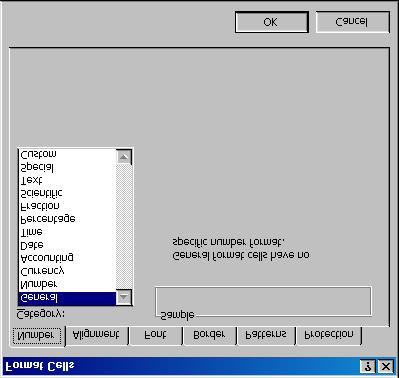 FORMATTING WORKSHEET Formatting Cell Using Menu Options You can format the cell using Format Cells dialog box from the menu.