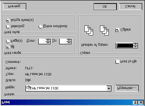 SETTING UP PAGE AND PRINT How To Print Multiple Copies 1. From the menu, click File >> Print. The Print Dialog Box is displayed. 1. Click File >> Print. 2.