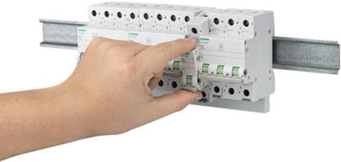 5TL1 On/Off switches Replacement of a device from the busbar-mounted assembly requires no tools The On/Off switches are ideal for quick and easy mounting of auxiliary switches Technical
