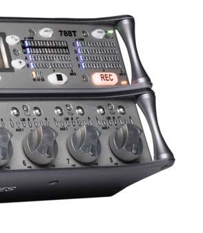 Its large rotary style faders provide the Sound Mixer with precise control of gain levels sent to the Master Left/Right mix tracks, which can be recorded.
