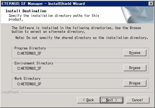 9. Specify the installation directory in the Installation Destination page. If installing to a directory other than the default directory, click Browse and change the install destination.