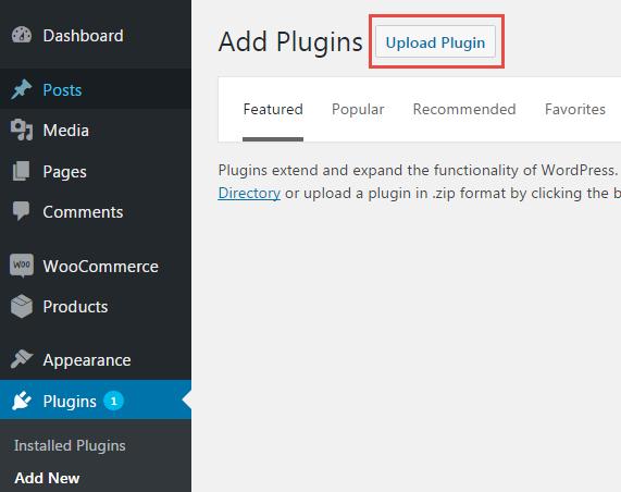 Click on Upload Plugin button. Browse the WP-Plugin-Package zip and Install the Plugin. Go to Installed Plugins screen.