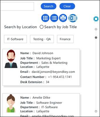 3.8.3 Add Scroll-bar inside the app part This feature comes handy when your employee contact list is very long and you have to use a smaller display window for the employee Directory.