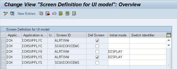 Option 3: Change the default screen flag in SNC s screen definition table /SCF/USCRDEF.
