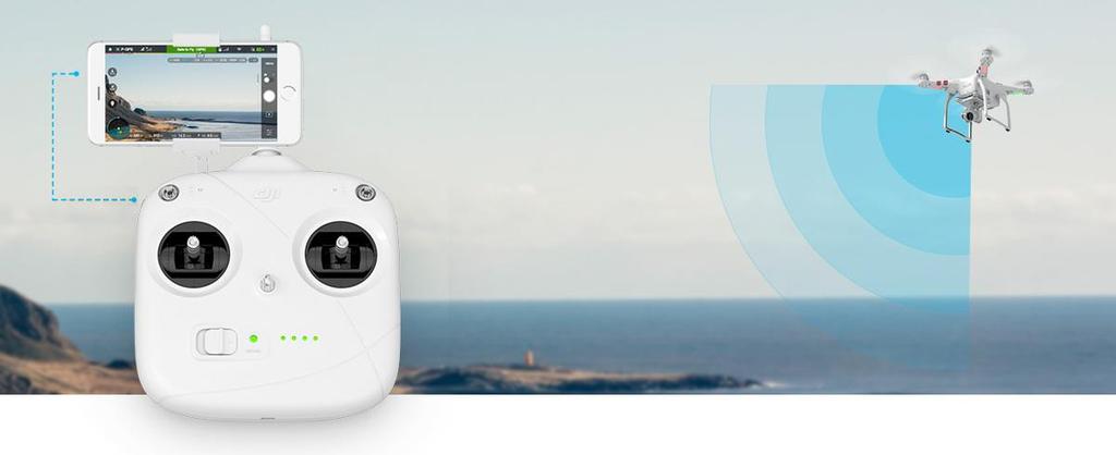 LIVE HD FOOTAGE Enjoy a view from above and see exactly what the Phantom 3's camera sees in stunning HD quality.