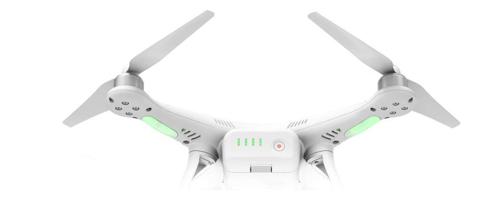 STATUS INDICATORS To help you fly safely the Phantom 3 features large LED lights on