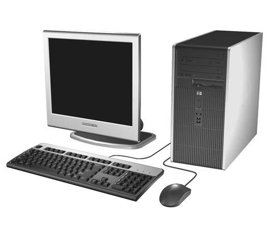 1 Product Features Standard Configuration Features The HP Compaq Microtower features may vary depending on the model.